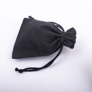 Black (Pack Of 100) Custom Cotton Drawstring Jewelry Packaging Pouch