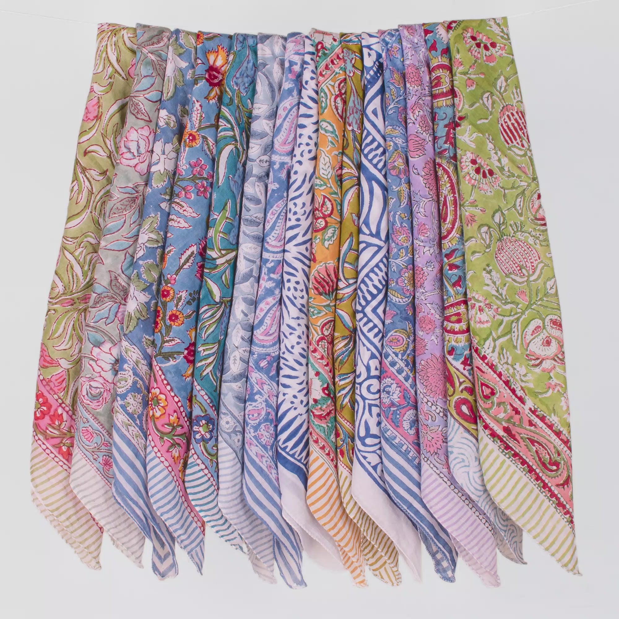 Cotton Bandana, Head Scarf Bandana, Handmade Bandana, Bandanas For Unisex, Head Scarf - 15pcs