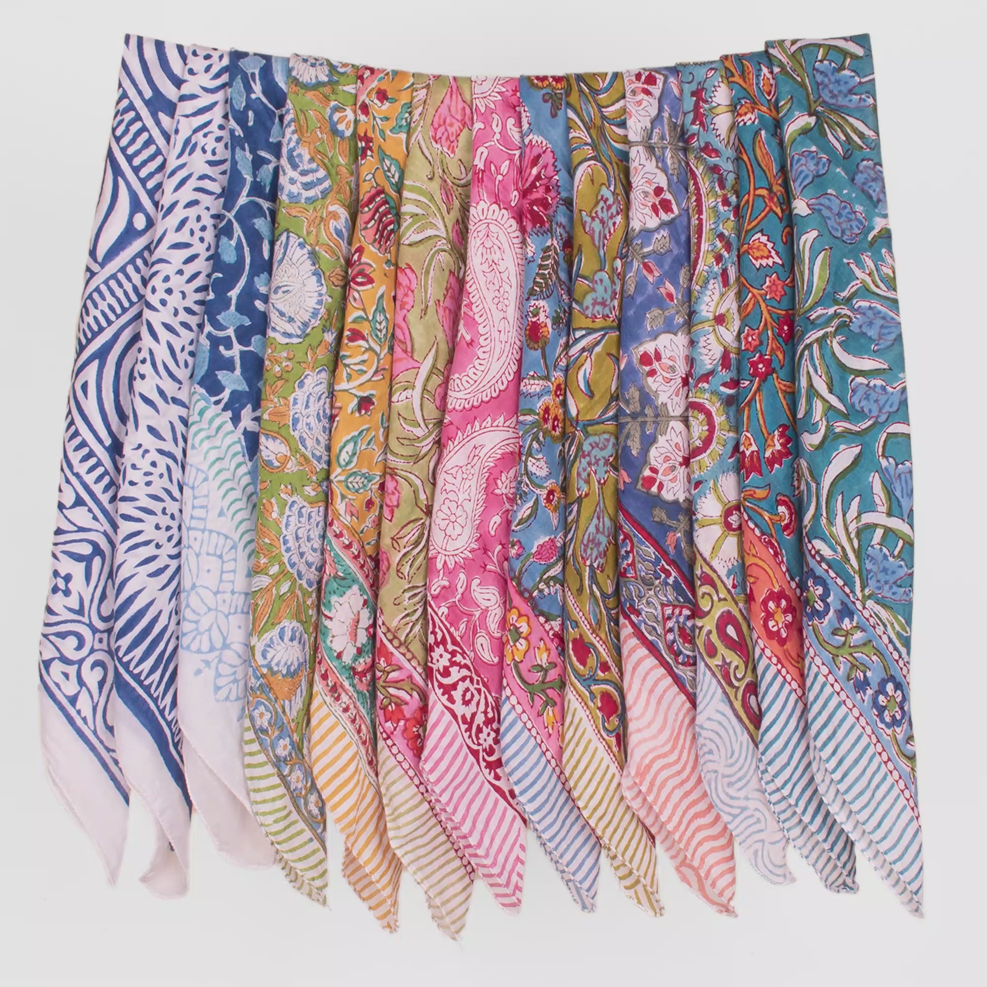 Cotton Head Scarf Bandana – Soft, Breathable & Lightweight Fabric for All-Day Comfort - 13pcs