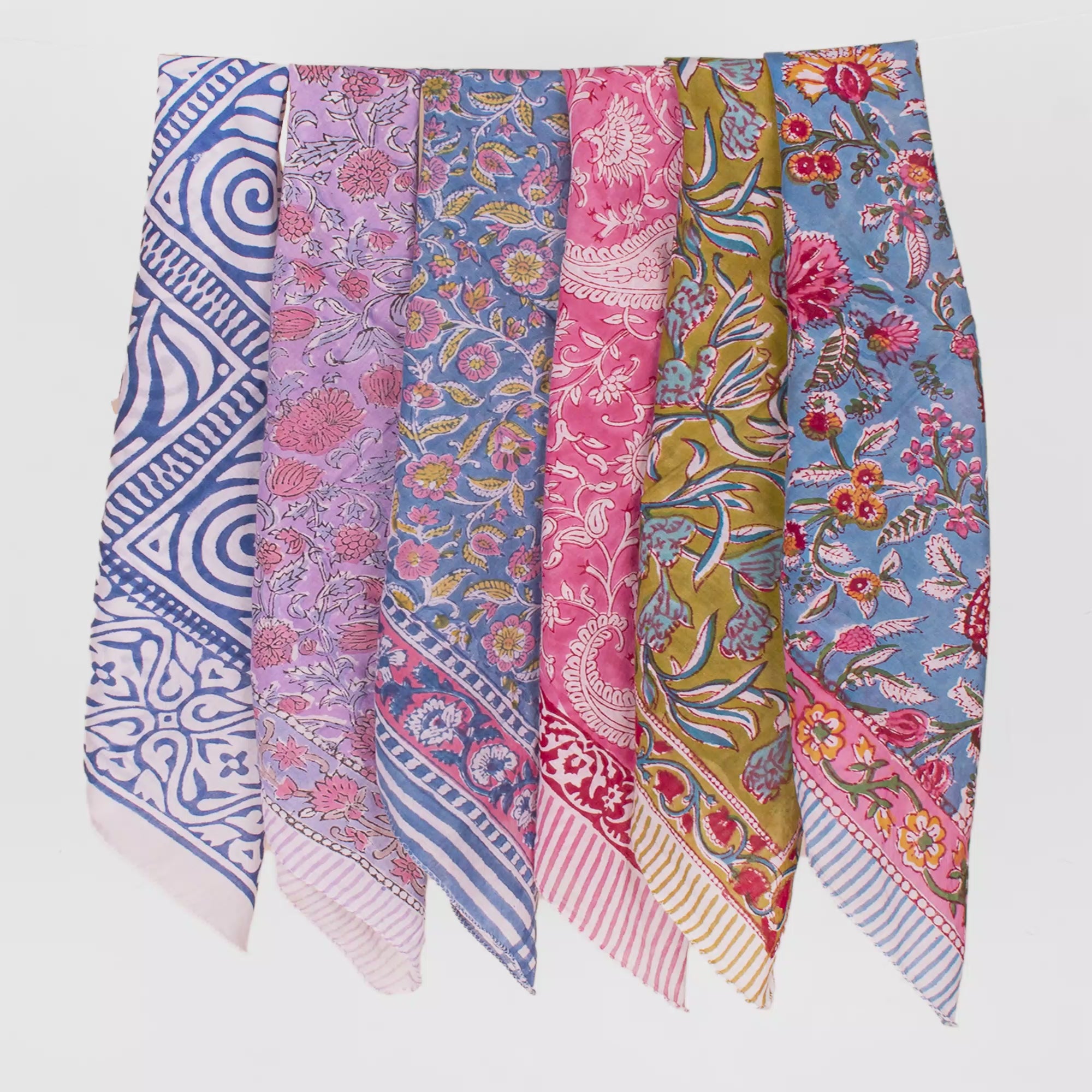 Premium 100% Cotton Bandana for Men & Women – Soft, Breathable & Lightweight Everyday Wear - 6pcs