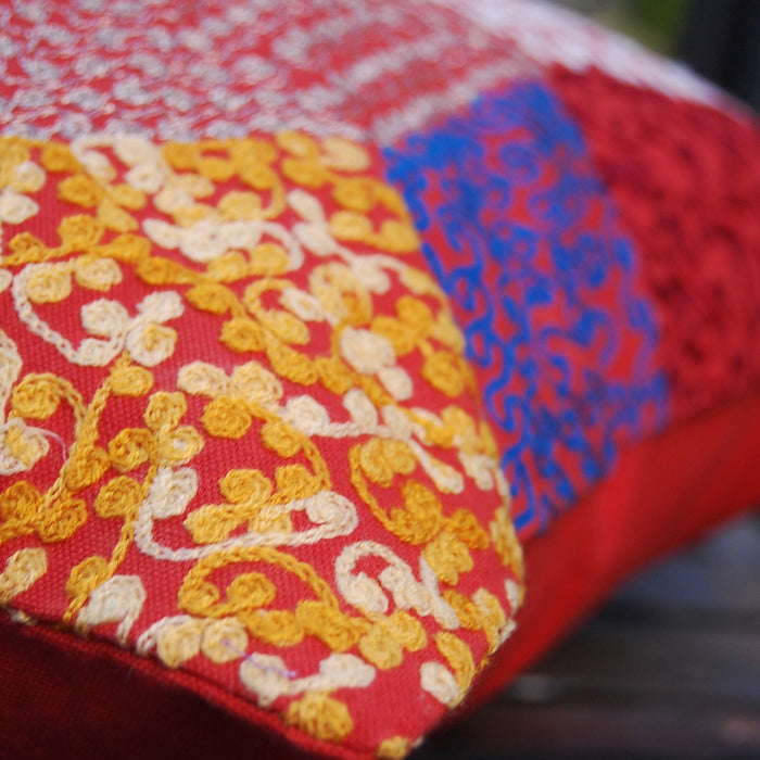 Indian Suzani Pillow Cover Embroidery Cushions Boho Decor-Craft Jaipur
