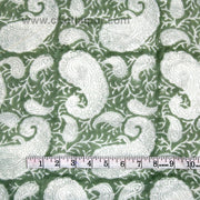 Paisley Block Printed Handmade Natural Cotton Indian Fabric-Craft Jaipur