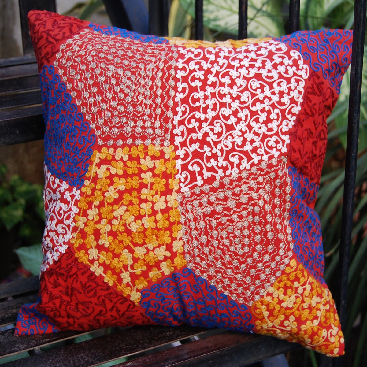 Uzbekistan Pillows Suzani Embroidery Cushion Cover Home Decor - CraftJaipur