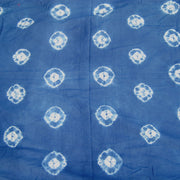 Handmade Tie Dye Indigo Blue Cotton Shibori Printed Fabric