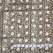 Hand Block Floral Printed Cotton Fabric Sewing Material - CraftJaipur