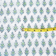 Handmade Floral White Running Cotton Clothing Fabric Voile