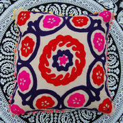 Suzani Embroidered Cushion Cover Multi Pillow Covers Decor-Craft Jaipur