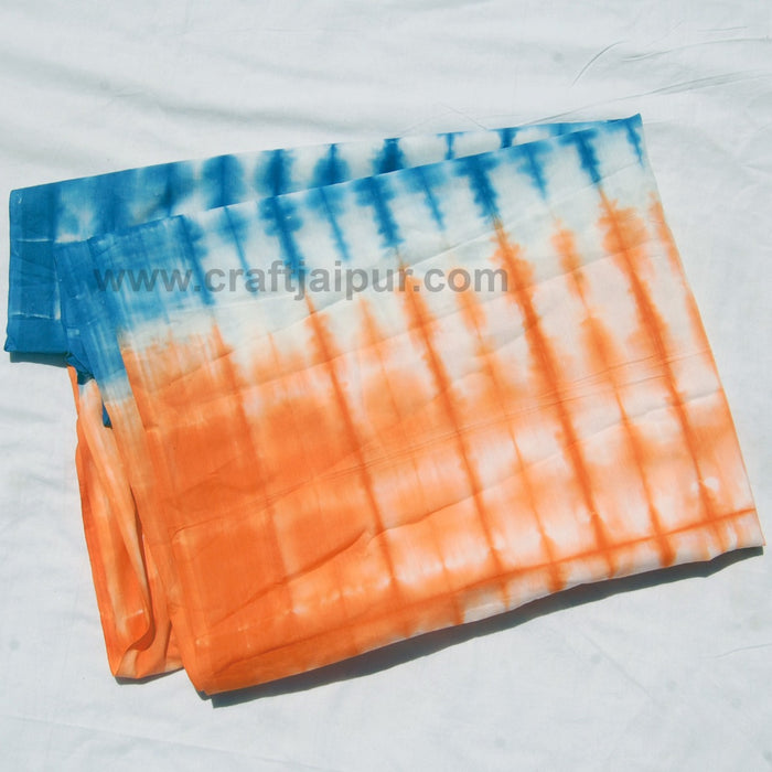 Multi Tie Dyed Handmade Cotton Block Printed Indian Fabric-Craft Jaipur