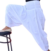 Cotton Harem Pants for Men and Women, Yoga Afghani Trousers, Samurai Yoga Harem Pants