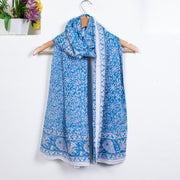 Cotton Hand block print Pareo Beautiful Sarong ,Summer Beach Scarves, Pure cotton Indian Dupatta