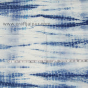 Handmade Indigo Tie-Dyed Cotton Running Dress Sewing Fabric - CraftJaipur