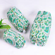 Hand Block Printed Toiletry Bag, Waterproof Wash Bag, Makeup Bag, Cosmetic Bag, Travel Bag with Pockets, India Wood Blocks, Jumbo Wash Bag