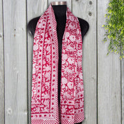 Indian Hand Stamp Printed Cotton Sarong, Beach Scarf, Pareo, Wrap Sarong-CraftJaipur