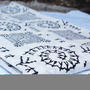 Vintage Block Printed Indian Cotton Voile Fabric White Base-Craft Jaipur