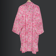Women Dressing Gown, Hand Block Print Cotton Bathrobe, Unisex Bathrobes, Womens Bathrobes