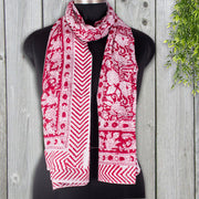 Indian Hand Stamp Printed Cotton Sarong, Beach Scarf, Pareo, Wrap Sarong-CraftJaipur