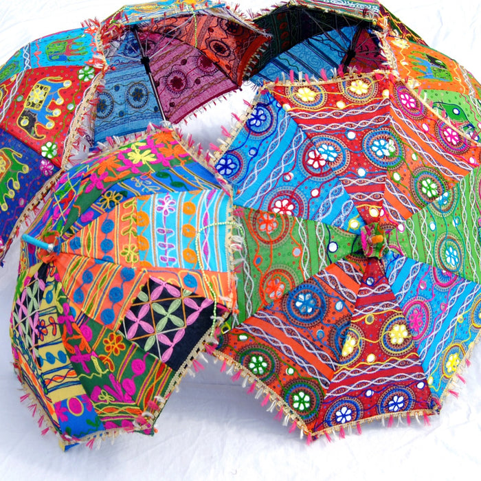 Indian Handmade Cotton Decorative Umbrella 5 PCS