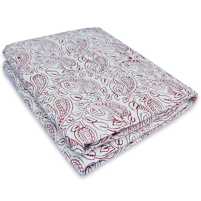 Wooden Block Printed Sanganeri Cotton Voile Sewing Fabric-Craft Jaipur