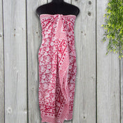 Indian Hand Stamp Printed Cotton Sarong, Beach Scarf, Pareo, Wrap Sarong-CraftJaipur