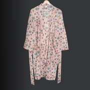 Women's Cotton Dressing Gown, Kimono Bathrobe for Womens, 100% Cotton Robes for Women, Indian Cotton Bathrobes
