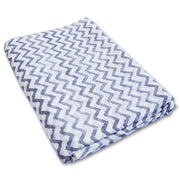 Handmade Zig Zag Block Printed Cotton Dressmaking Fabric - CraftJaipur