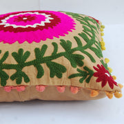 Vintage Suzani Cushion Cover Embroidered Square Pillows