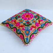 Suzani Cushion Cover Embroidered Pillow Case Sofa Decor