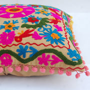 Suzani Cushion Cover Embroidered Pillow Case Sofa Decor