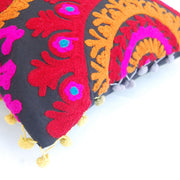 Embroidered Suzani Square Cushion Cover