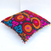 Embroidered Suzani Square Cushion Cover