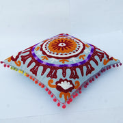 Vintage Suzani Cushion Cover Embroidered Pillow Case - CraftJaipur