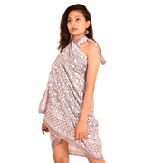 Beach Wear Pareo, Printed Cotton Sarong Cover up for Women, Beach Coverups, White Sarong Cover Up