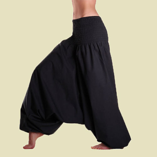 Unisex Organic Cotton Harem Pants with Pockets – karmanepalcrafts
