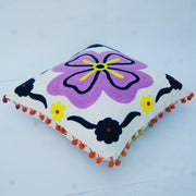 Indian Suzani Cushion Cover Embroidered Square Pillows - CraftJaipur
