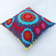 Indian Embroidery Suzani Cushion Cover Square Pillow