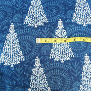 Christmas Tree Printed Cotton Fabric Sewing Material - CraftJaipur