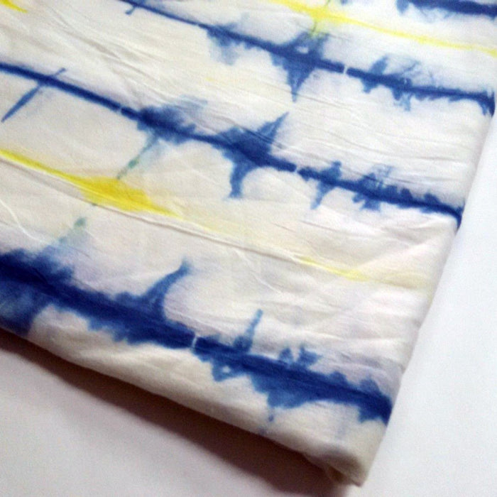 Handmade Tie Dye Natural Cotton Sewing Running Indian Fabric-CraftJaipur