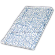 Handmade Indigo Blue Sanganeri Block Printed Indian Fabrics - CraftJaipur