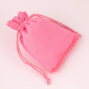 Cotton Bags with Your Logo Print Drawstring Pouches Custom Jewelry Packaging Bags Chic Wedding Favor Bags Jewelry Pouch