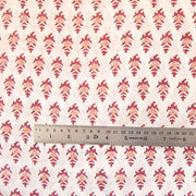 Wooden Block Floral Printed Natural Cotton Indian Fabric-Craft Jaipur