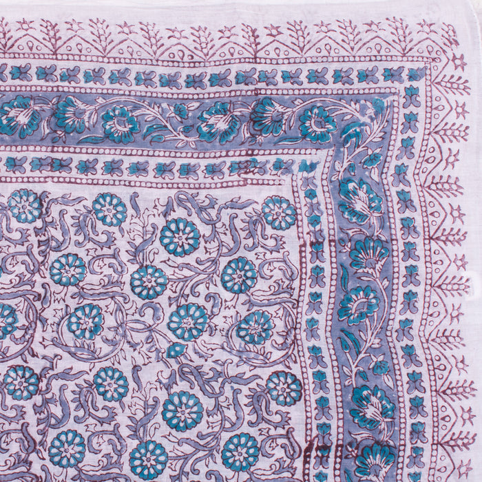 Hand Made Cotton Sarong ,Indian Hand Block Print Scarves, Decorative Floral Print Duppta, Women Beach Pareo, Block Print Sarong-CraftJaipur