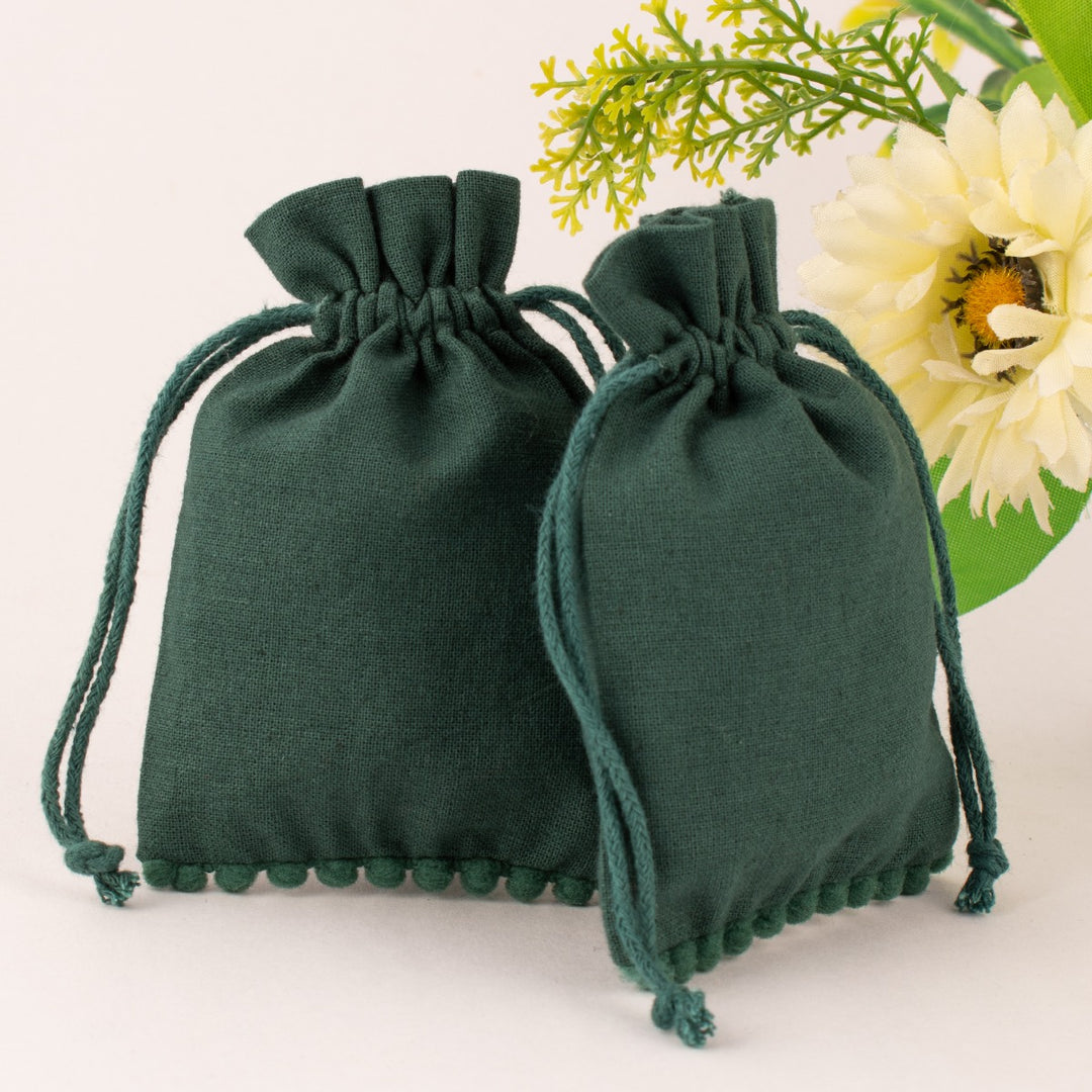 Drawstring Pouches Custom Jewelry Packaging Bags Chic Wedding Favor Bags Jewelry Pouch