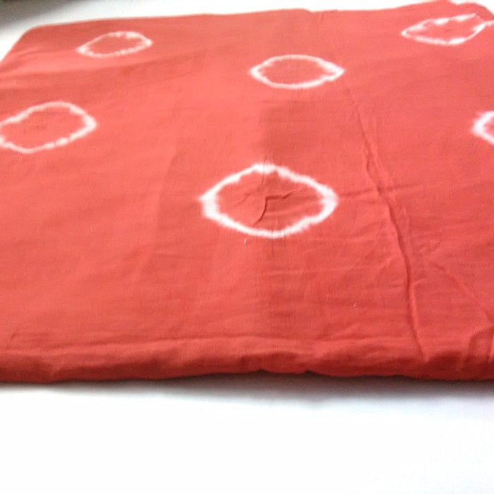 Red Color Bandhani Cotton Fabric For Sewing - CraftJaipur