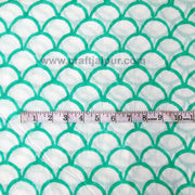 Hand Block Printed Floral Voile Natural Cotton Indian Fabrics-Craft Jaipur