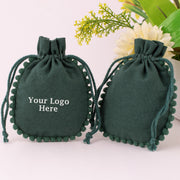 Personalized Logo Printed Gift Packaging Cosmetic Bags Jewelry Packaging Pouch Bag