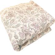 Handmade Multi Floral Block Printed Cotton Indian Fabric - CraftJaipur