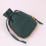 Custom Jewelry Packaging Pouch Custom Logo Print Package Supplies Cotton Jewelry Bags