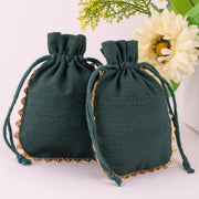 Custom Jewelry Packaging Pouch Custom Logo Print Package Supplies Cotton Jewelry Bags