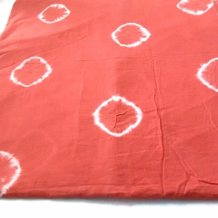 Red Color Bandhani Cotton Fabric For Sewing - CraftJaipur