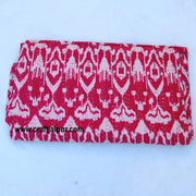 Indian Queen Size Kantha Quilt, Floral Printed Gudri, Handmade Bedspread Throw